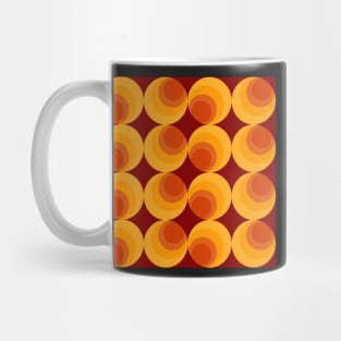 seventies burnt orange pattern Mug